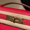 ヴォーエプソン Epsom Q5/Rouse Casaque  ルージュカザック  kellycut-004 全手縫い エルメス HERMES ケリーカット Kelly Cut 