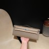 ヴォーエプソン Epsom 18/Étoupe Grey (Étoupe)  エトゥープ  kellycut-005 全手縫い エルメス HERMES ケリーカット Kelly Cut 