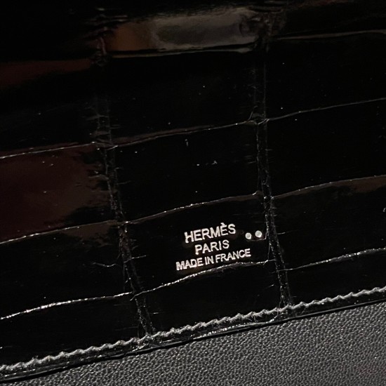 エルメス HERMES ケリーカット Kelly Cut ニロティカス 89/Black (Noir) ブラック  kellycut-006 全手縫い