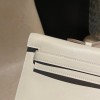 スイフト swift 10/Craie  クレ  kellycut-008 全手縫い エルメス HERMES ケリーカット Kelly Cut 