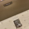 Ostrich  パルシュマン 3C /Parchemin シルバー金具  kellydanse-001 全手縫い エルメス ケリーダンス Kelly Dance  