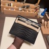 Matte Alligator Crocodile  ブラック 89 /Black シルバー金具  kellydanse-002 全手縫い エルメス ケリーダンス Kelly Dance  