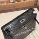 エルメス ケリーダンス Kelly Dance  Matte Alligator Crocodile  ブラック 89 /Black シルバー金具  kellydanse-002 全手縫い