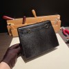 ブラック 89 /Black (Noir)  ゴールド金具  kellydanse-003 全手縫い エルメス ケリーダンス Kelly Dance  リザードナチュラ Lizard  