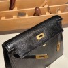 ブラック 89 /Black (Noir)  ゴールド金具  kellydanse-003 全手縫い エルメス ケリーダンス Kelly Dance  リザードナチュラ Lizard  