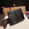 ブラック 89 /Black (Noir)  ゴールド金具  kellydanse-004 全手縫い エルメス ケリーダンス Kelly Dance  リザードナチュラ Lizard  