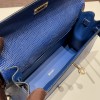 ブルーサフィール 73 /Blue Saphir ゴールド金具  kellydanse-006 全手縫い エルメス ケリーダンス Kelly Dance  リザードナチュラ Lizard  