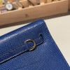 ブルーサフィール 73 /Blue Saphir ゴールド金具  kellydanse-006 全手縫い エルメス ケリーダンス Kelly Dance  リザードナチュラ Lizard  