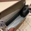 グレーパリ 8M /Paris Grey  ゴールド金具  kellydanse-008 全手縫い エルメス ケリーダンス Kelly Dance  リザードナチュラ Lizard  