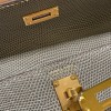 グレーパリ 8M /Paris Grey  ゴールド金具  kellydanse-008 全手縫い エルメス ケリーダンス Kelly Dance  リザードナチュラ Lizard  