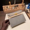 グリアスファルト M8/Gris Asphalt ゴールド金具  kellydanse-010 全手縫い エルメス ケリーダンス Kelly Dance  リザードナチュラ Lizard  