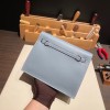 ブルーラン J7/ Blue Lin シルバー金具  kellydanse-014 全手縫い エルメス ケリーダンス Kelly Dance evercolor エバーカラー