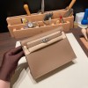 ベージュドゥワイマール D0/ Beige de Weimar シルバー金具  kellydanse-017 全手縫い エルメス ケリーダンス Kelly Dance evercolor エバーカラー
