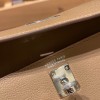 ベージュドゥワイマール D0/ Beige de Weimar シルバー金具  kellydanse-017 全手縫い エルメス ケリーダンス Kelly Dance evercolor エバーカラー