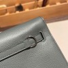 ヴェールアマンド 63/Vert Amande シルバー金具  kellydanse-021 全手縫い エルメス ケリーダンス Kelly Dance evercolor エバーカラー