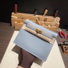 ブルーランJ7 /Blue Lin ゴールド金具  kellydanse-036 全手縫い エルメス ケリーダンス Kelly Dance evercolor エバーカラー 