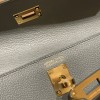 ヴェールアマンド 63/Vert Amande ゴールド金具  kellydanse-043 全手縫い エルメス ケリーダンス Kelly Dance evercolor エバーカラー 