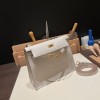 パールグレー 80 /Pearl Grey ゴールド金具  kellydanse-045 全手縫い エルメス ケリーダンス Kelly Dance evercolor エバーカラー 