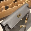 グリメイヤー 0L/ Gris Meyer シルバー金具  kellydanse-047 全手縫い エルメス ケリーダンス Kelly Dance evercolor エバーカラー 