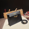 ブラック 89 /Black ゴールド金具  kellydanse-048 全手縫い エルメス ケリーダンス Kelly Dance evercolor エバーカラー 