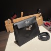 ブラック 89 /Black シルバー金具  kellydanse-049 全手縫い エルメス ケリーダンス Kelly Dance evercolor エバーカラー 