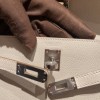 パールグレー 80 /Pearl Grey シルバー金具  kellydanse-050 全手縫い エルメス ケリーダンス Kelly Dance evercolor エバーカラー 