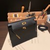 ブラック 89 /Black ゴールド金具  kellydanse-052 全手縫い エルメス ケリーダンス Kelly Dance evercolor エバーカラー 