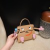 picto0M/Chai シルバー金具 全手縫い エルメス ケリードールピクトKelly dole 