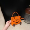 pictoswift 93 Orange シルバー金具 全手縫い エルメス ケリードールピクトKelly dole 