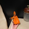 pictoswift 93 Orange シルバー金具 全手縫い エルメス ケリードールピクトKelly dole 