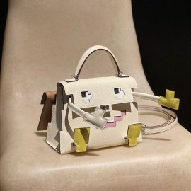 pictoI2 /Nata シルバー金具 全手縫い エルメス ケリードールピクトKelly dole 