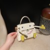 pictoI2 /Nata シルバー金具 全手縫い エルメス ケリードールピクトKelly dole 
