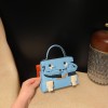 エルメス ケリードールピクトdole picto 7N/ Celeste シルバー金具 全手縫い  エルメス ケリードールピクトKelly  dole 