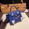 picto08 / bleu royal シルバー金具 全手縫い エルメス ケリードールピクトKelly  dole 