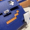 picto08 / bleu royal シルバー金具 全手縫い エルメス ケリードールピクトKelly  dole 