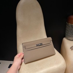 エルメス ショルダーバッグ レディース HERMES ケリー エラン Elan  マダム Madame マダム Madame 18/Étoupe Greyエトゥープ kellyelan-003 全手縫い