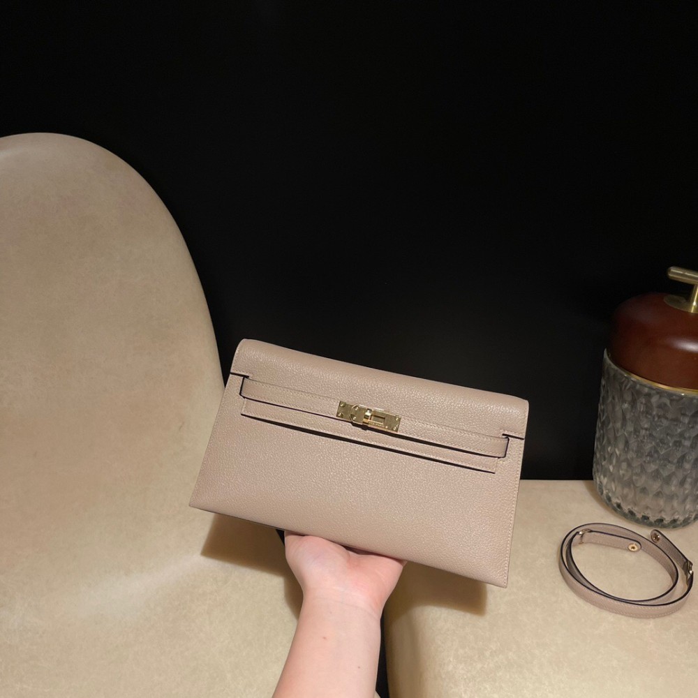 81/Gris Tourterelle   トゥルティエールグレー エルメス ショルダーバッグ レディース HERMES ケリー エラン Elan 