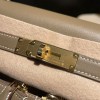エルメス Kelly Lakis32 Hermes ケリーラキ ケリーバッグ 2WAYバッグ スイフト swift 18/Étoupe Grey エトゥープ kellylakis-010 全手縫い