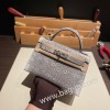 エルメスケリーミニ Kelly bag miniMini Kelly New stock  リザードナチュラ オンブレ 1B/Ombre シルバー金具 kellymini-002 全手縫い