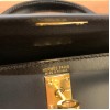 エルメスケリーミニ Kelly bag miniMini Kelly New stock  box  ボックスカーフ ブラック 89/ Black ゴールド金具   kellymini-012 全手縫い