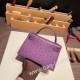 エルメスケリーミニ Kelly bag miniMini Kelly New stock  オーストリッチ ostrich アネモネ P9 /Anemone ゴールド金具   kellymini-018 全手縫い