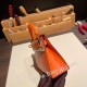 エルメスケリーミニ Kelly bag miniMini Kelly New stock  オーストリッチ ostrich オレンジ 93 /Orange ゴールド金具 kellymini-025 全手縫い