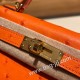 エルメスケリーミニ Kelly bag miniMini Kelly New stock  オーストリッチ ostrich オレンジ 93 /Orange ゴールド金具 kellymini-025 全手縫い