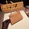 エルメスケリーミニ Kelly bag miniMini Kelly New stock  シェブルミゾル  Chevre 2J Quebracho ゴールド金具 kellymini-030 全手縫い
