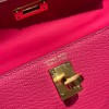 エルメスケリーミニ Kelly bag miniMini Kelly New stock  シェブルミゾル  Chevre ローズエクストリーム I6 /Rose Extreme ゴールド金具 kellymini-031 全手縫い