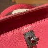 エルメスケリーミニ Kelly bag miniMini Kelly New stock  シェブルミゾル  Chevre ローズアザレ 8W/ Rose Azalee シルバー金具 kellymini-032 全手縫い