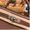 エルメスケリーミニ Kelly bag miniMini Kelly New stock  シェブルミゾル  Chevre ハバナ 41/ Havane シルバー金具 kellymini-036 全手縫い