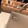 グリエレファント 8C /Elephant Grey ゴールド金具 kellymini-040 全手縫い  エルメスケリーミニ Kelly bag miniMini Kelly  New stock 