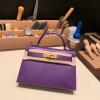 ヴォーエプソン Epsom クロッカス 9W/ Crocus ゴールド金具 kellymini-044 全手縫い  エルメスケリーミニ Kelly bag miniMini Kelly  New stock 