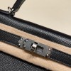 ヴォーエプソン Epsom ブラック 89/ Black (Noir) ゴールド金具 kellymini-045 全手縫い  エルメスケリーミニ Kelly bag miniMini Kelly  New stock 